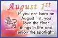 Famous birthdays for August 1