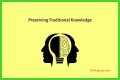 Traditional knowledge